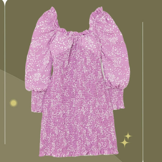 Faithfull the Brand Gombardy Shirred Floral-print Crepe Mini Dress