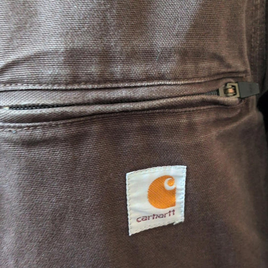 Carhartt Men's Detroit Duck Jacket Dark Brown - Small