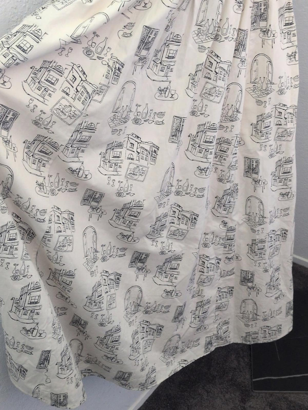 Rare Abercrombie Emerson Tie Strap Dress In Italian Wine Print - Medium
