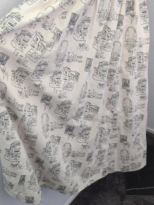 Rare Abercrombie Emerson Tie Strap Dress In Italian Wine Print - Medium