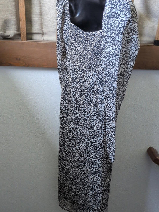 Abercrombie And Fitch Emerson Chiffon Long Sleeve Midi - Smal