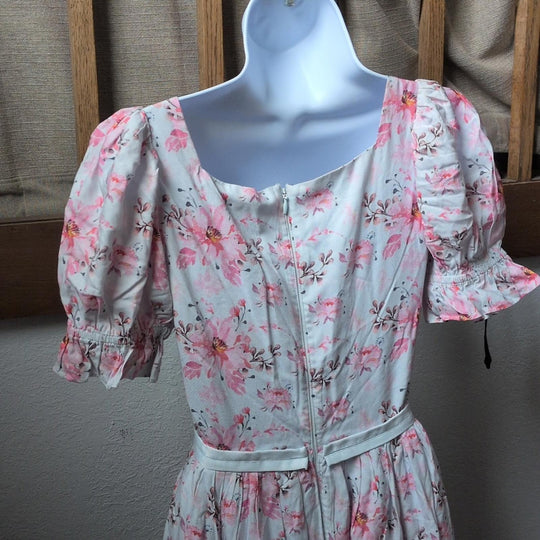Ivy City Co Ballerina Dress In Pink Blossom