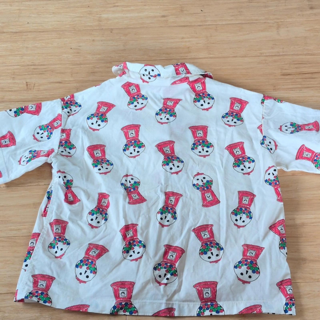 Weekend House Kids Gumball Machine Button Up Shirt - 7/8