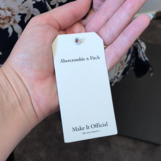 Abercrombie & Fitch Camille Dress In Navy Floral - Large.