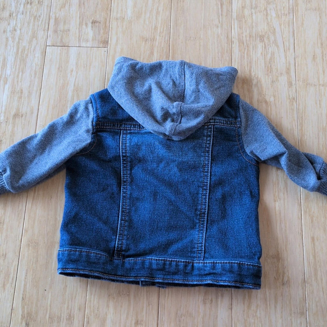 First Impressions Snap Up Baby Jean And Sweater Jacket - 3-6 mo