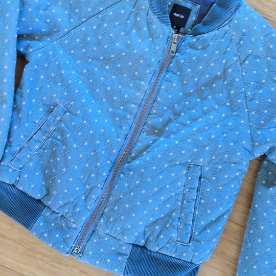 Gap Kids Quilted Dot Denim Jacket - Small