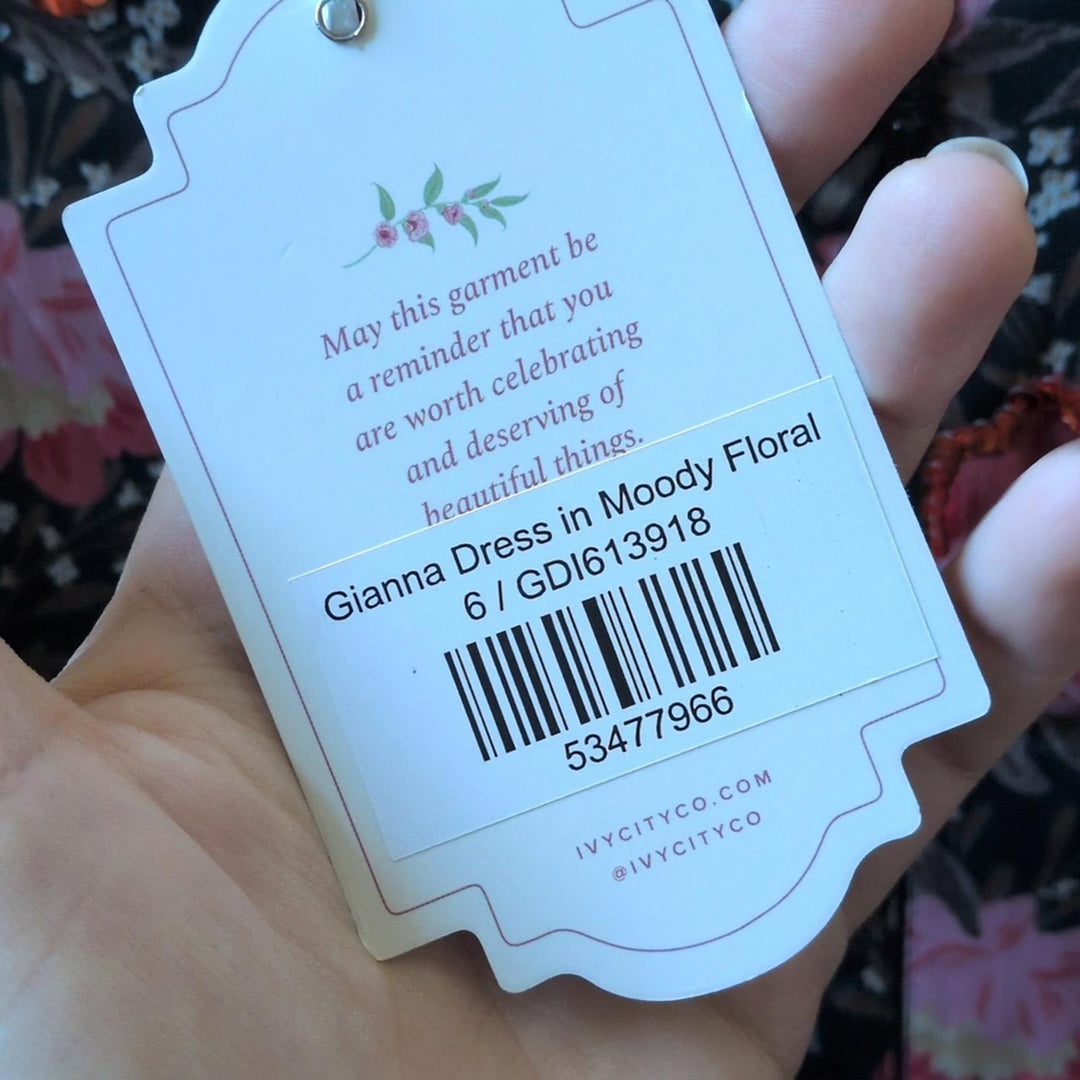 Ivy City Co Gianna Dress In Moody Floral - US 6