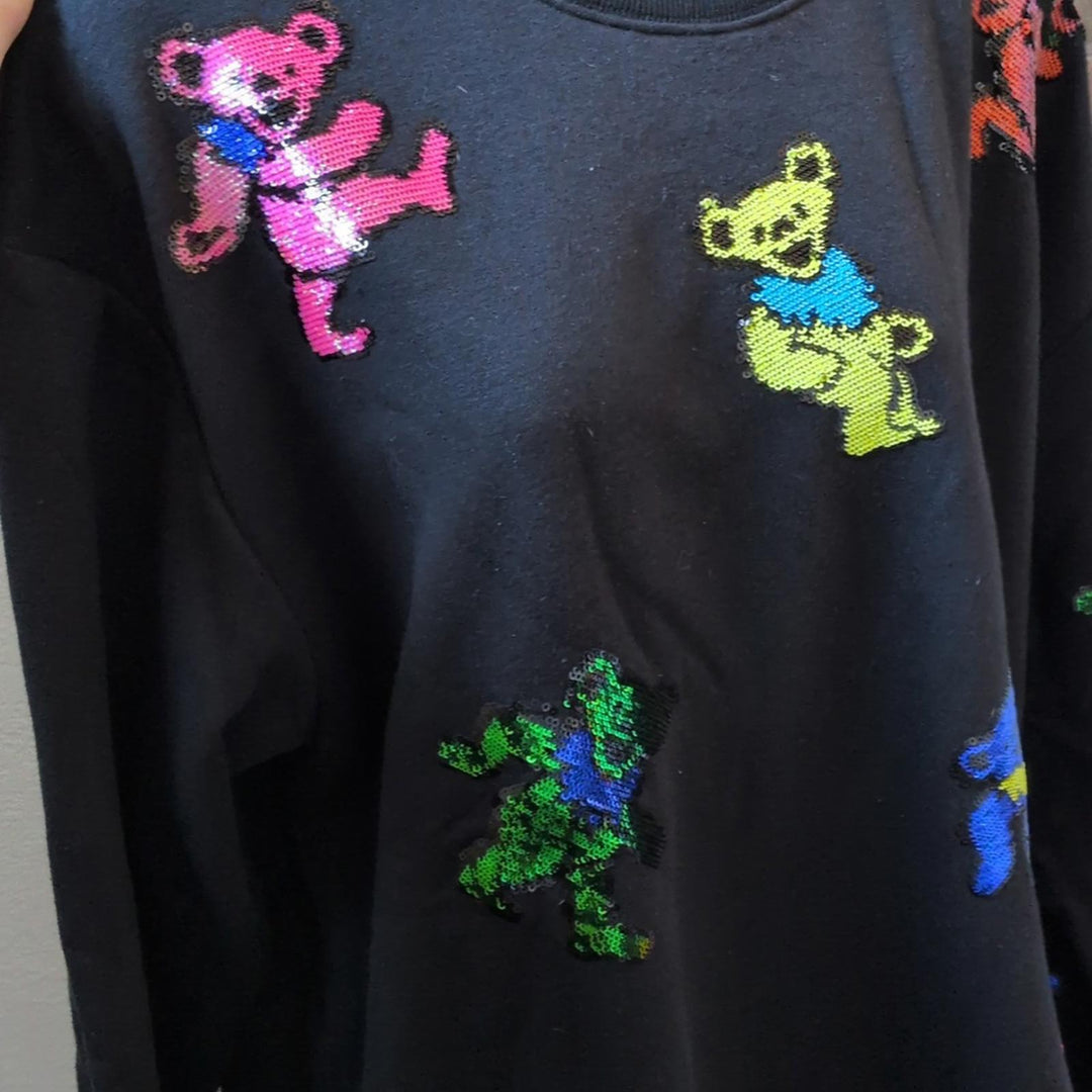 Megan Fabulous Grateful Dead Dancing Bears Sweater - Large