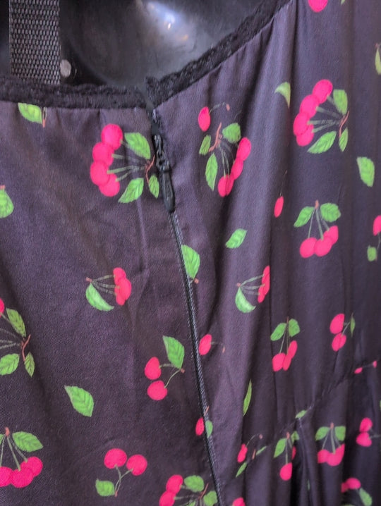 JessaKae Cherry Jam Dress In Black Cherry Size 1X
