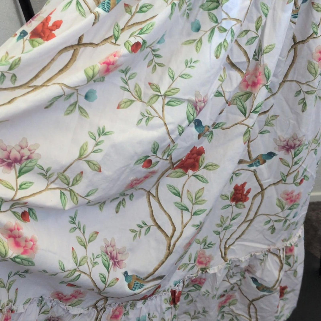 Hill House X Diane Hill Louisa Dress In Bird Floral -XXL