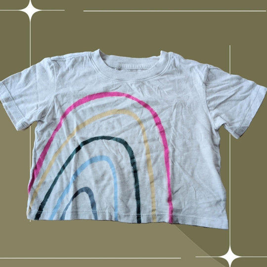 Gap Kids Organic Cotton Rainbow Tee Size 4-5