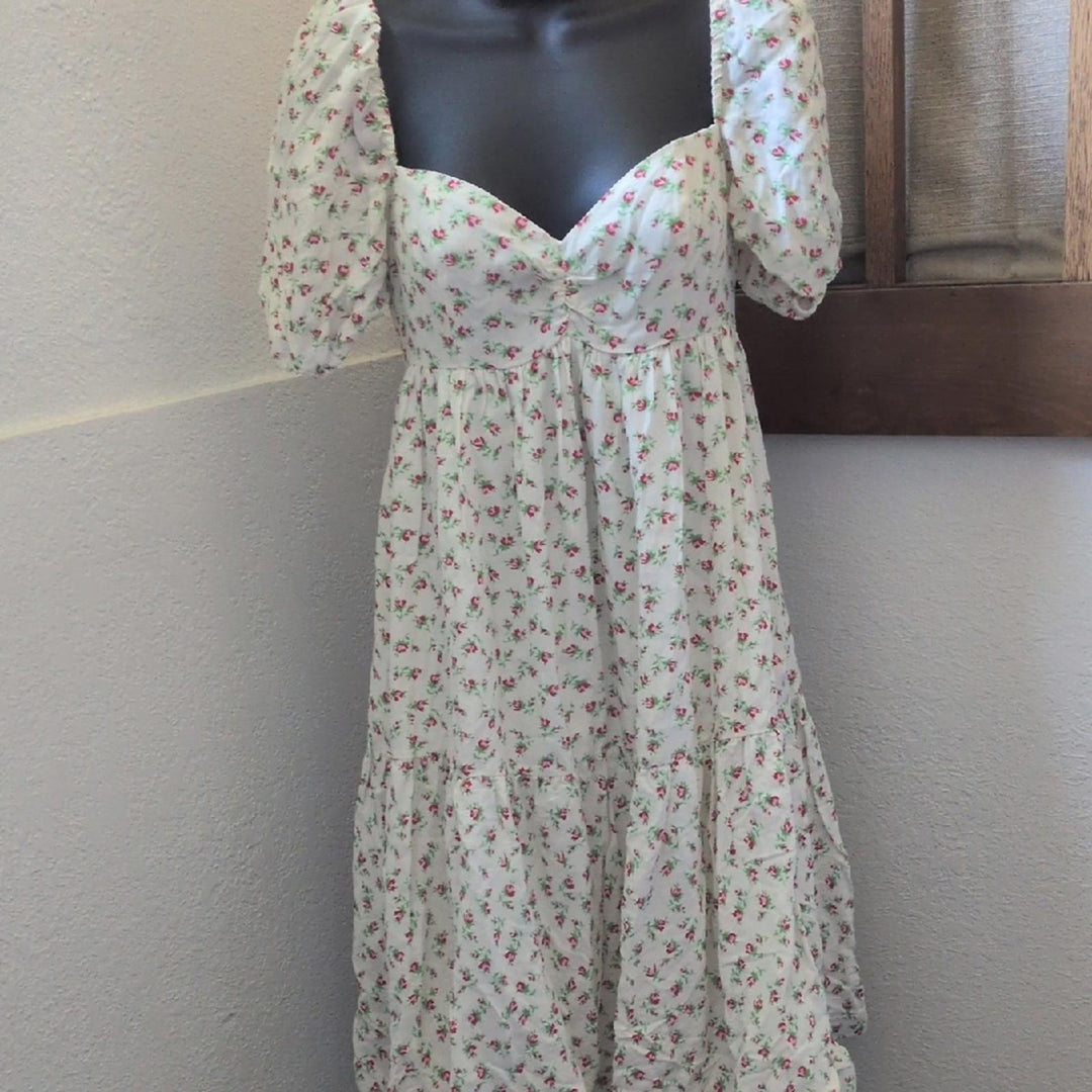 Selkie Madonna Dress In Shortcake Floral - XS