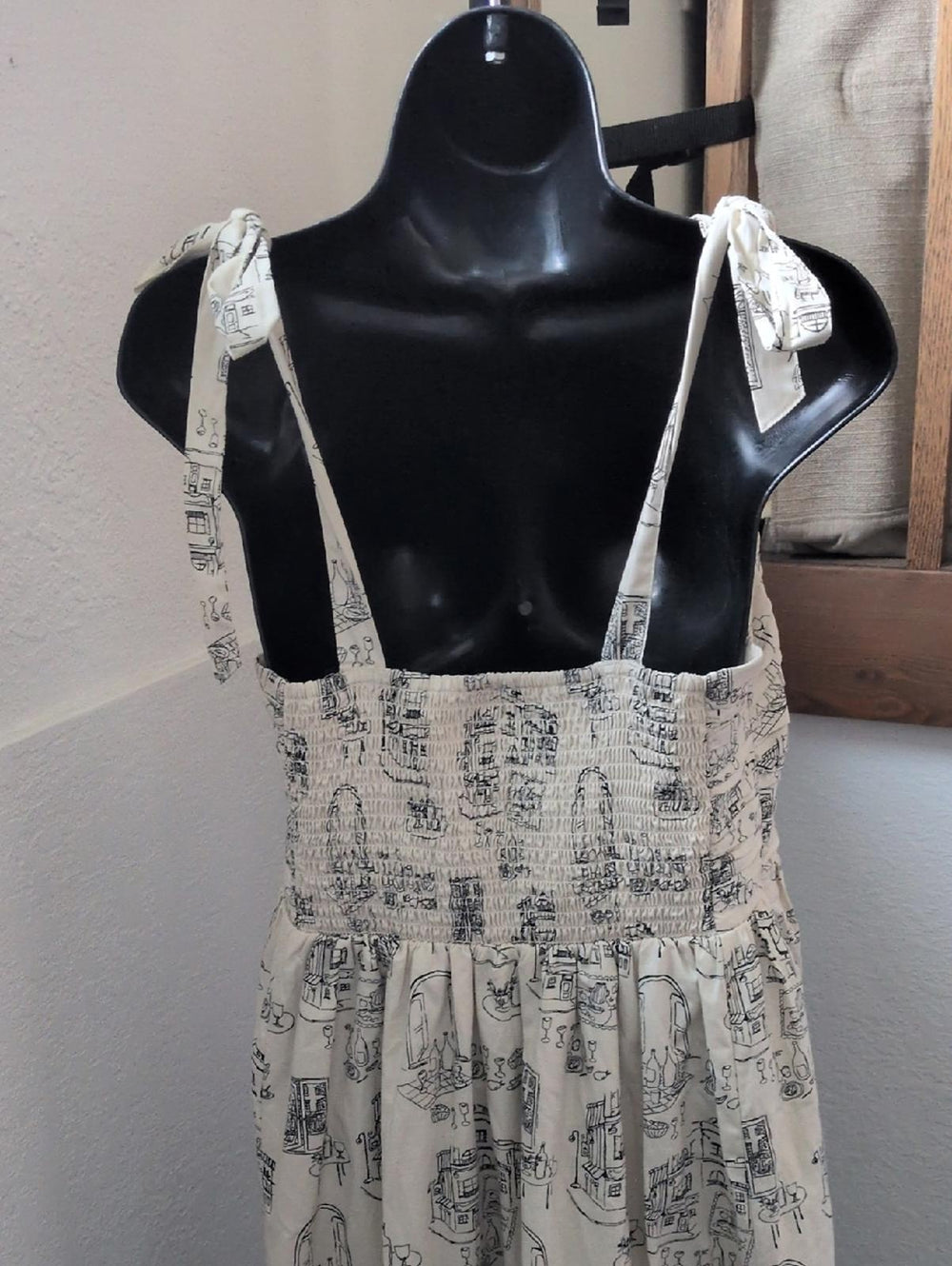 Rare Abercrombie Emerson Tie Strap Dress In Italian Wine Print - Medium