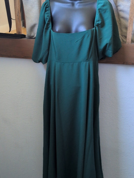 Hill House Home Matilda Nap Dress In Emerald Green  - Est. Size M