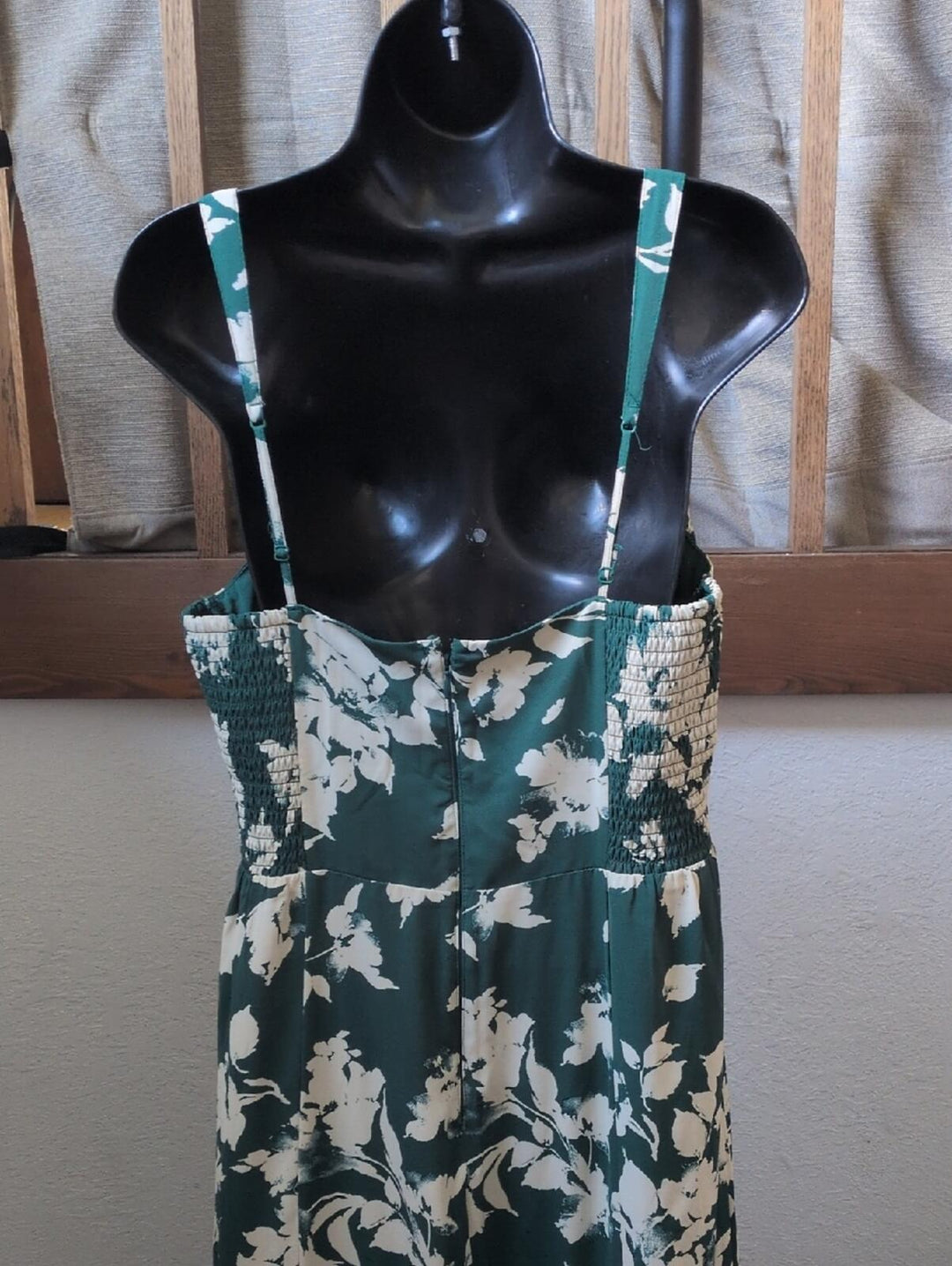 Abercrombie And Fitch Ruffle Tiered Maxi Dress In Green Floral - Large