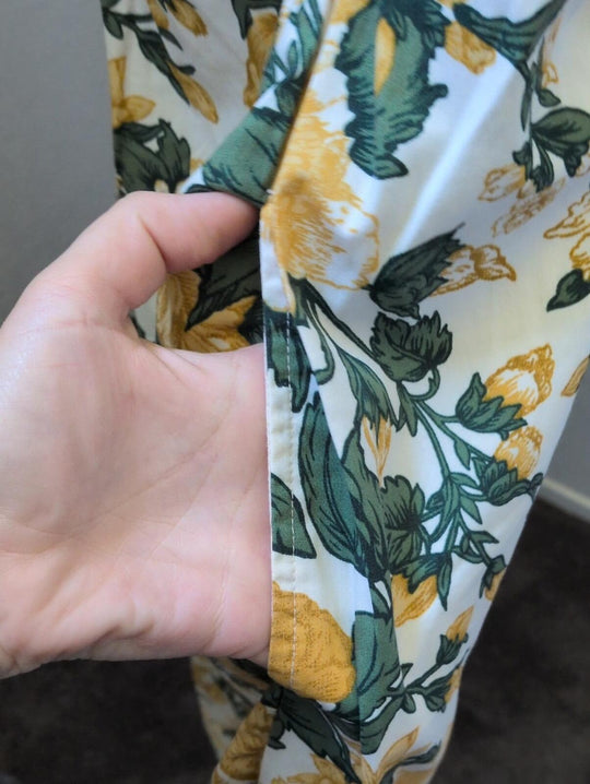 Abercrombie And Fitch Emerson Poplin Floral And Bird Pattern Dress - XXL