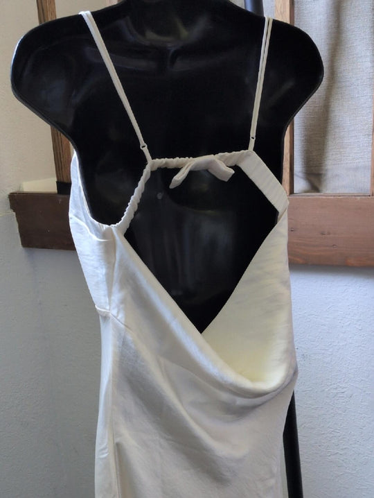 Abercrombie And Fitch Satin Bow Cowl Back Maxi Dress - MT