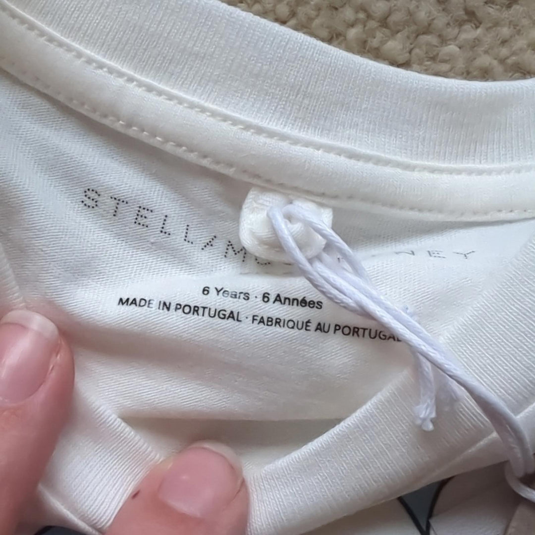 Stella McCartney Kids Cropped Logo Tee - GIrls 6