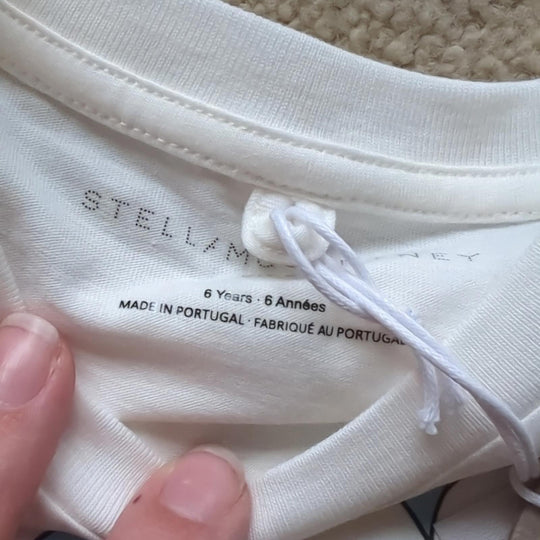 Stella McCartney Kids Cropped Logo Tee - GIrls 6
