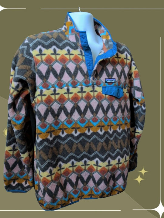 Patagonia Lightweight Synchilla Snap-T Pullover companions big anthos size L