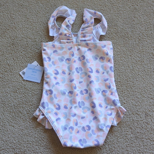 rockets of awesome leopard one piece swimsuit size 6-12mo