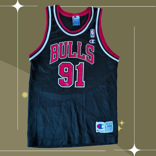 Vintage Chicago Bulls Rodman Jersey - Youth L (14-16)