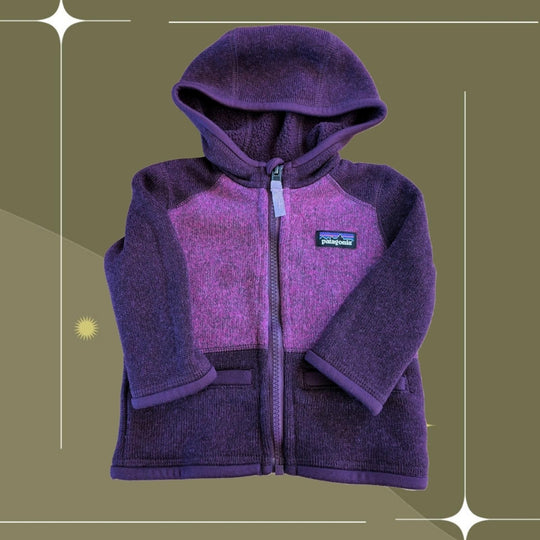 Patagonia Mini Better Sweater Zip Up Sweater Jacket - 3-6 mo