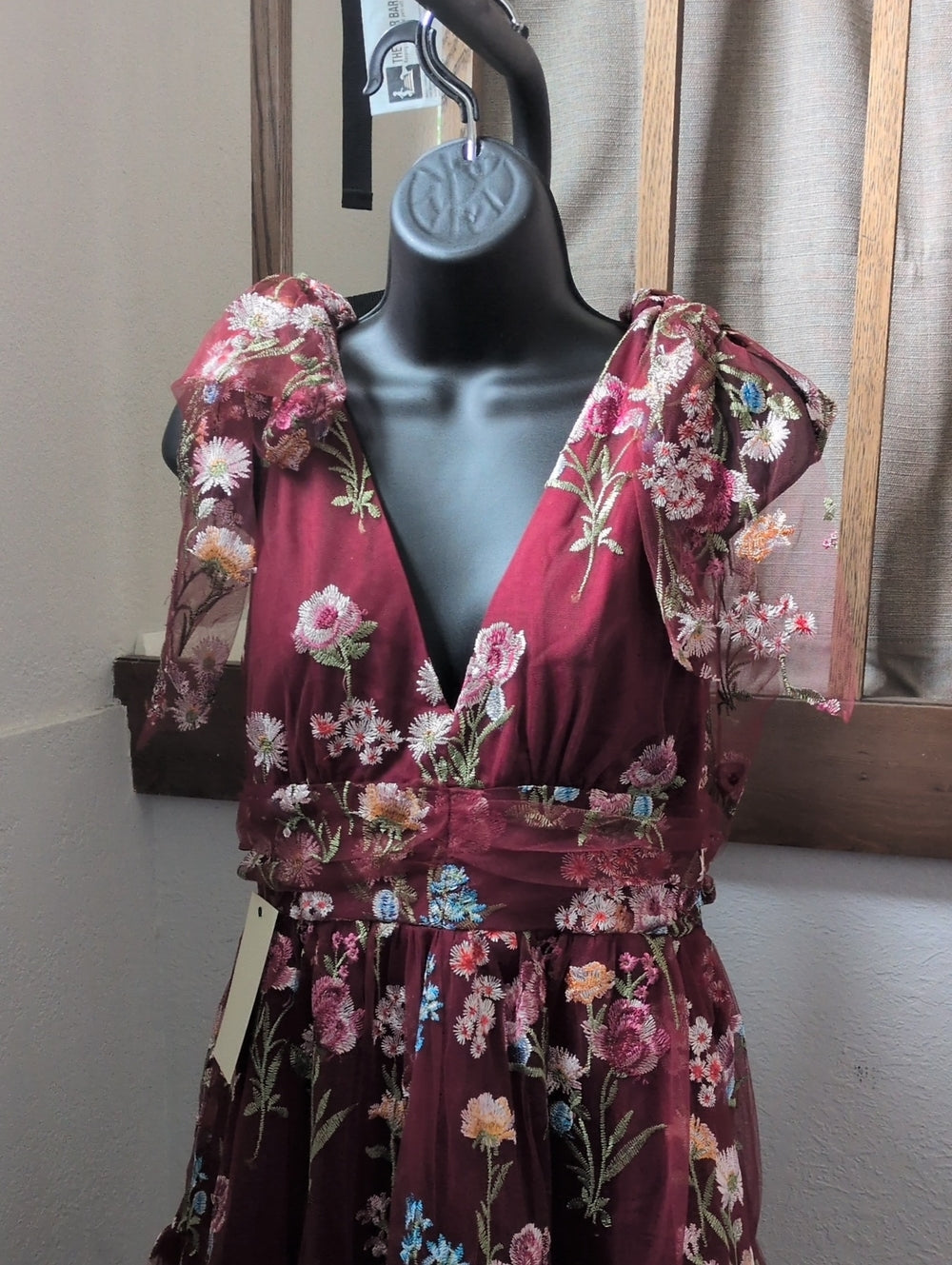 Jessakae Margaret Floral Tie Strap Dress - Small