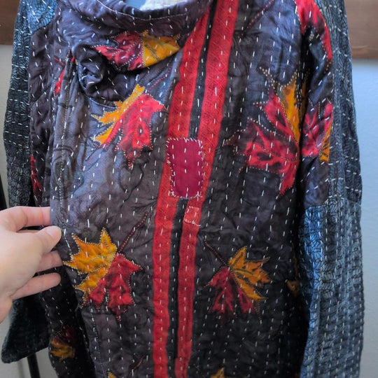 Kantha Bae Cowl Split Pullover - One Size