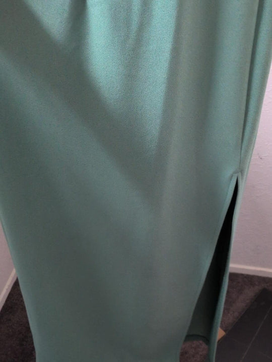 Abercrombie Sage Halter Cross Neck Maxi Dress - Medium
