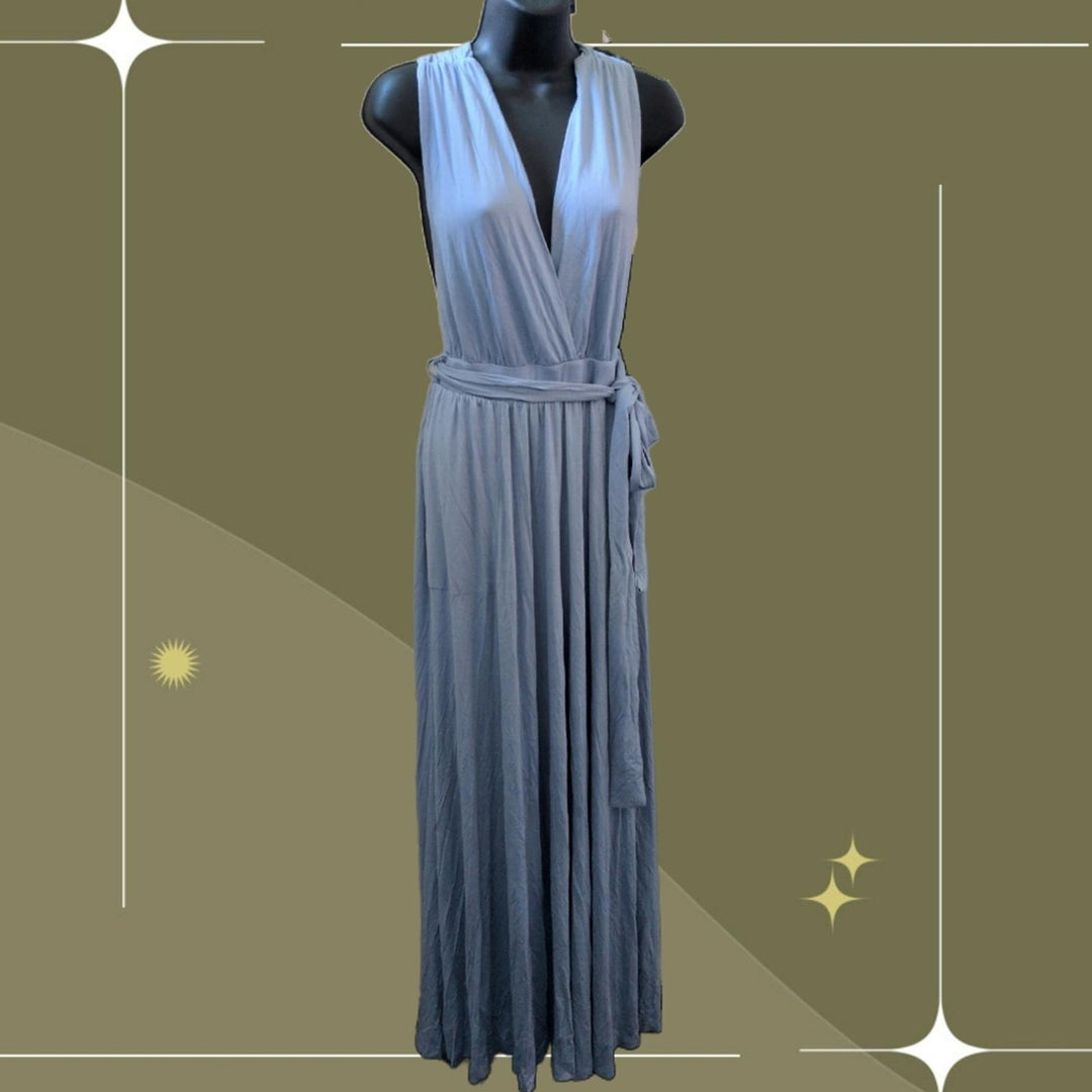 Free People Beach Muliway Jersey Knit Tie Jumpsuit - Small