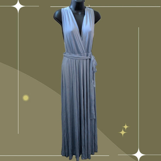 Free People Beach Muliway Jersey Knit Tie Jumpsuit - Small