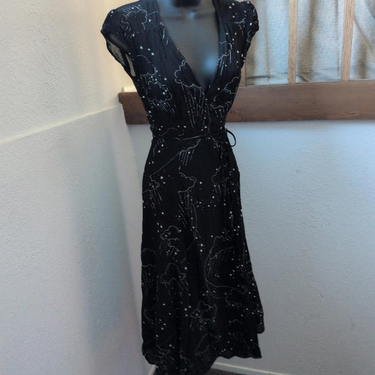 Rare Reformation Carina Dreamscape Rain Cloud Wrap Dress - XS