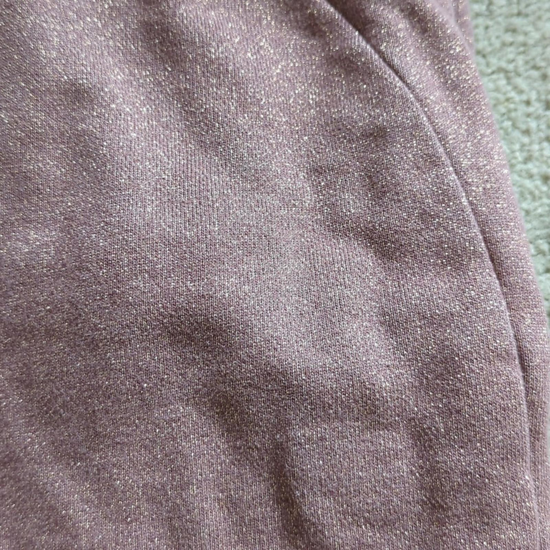 Lululemon Pink Gold Sparkle At My Leisure Jogger Pants