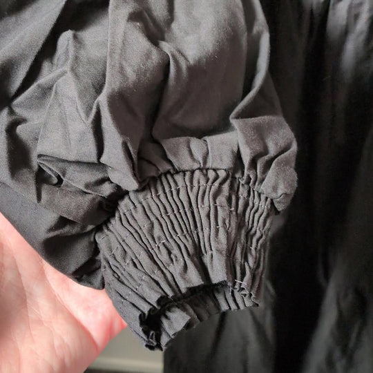 Anthroplogie somerset Tiered Black Maxi Dress  - XS