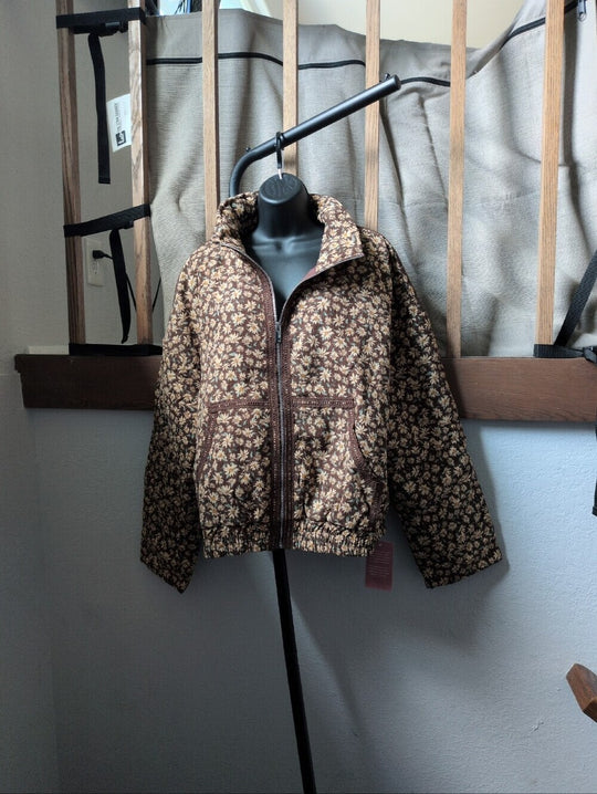 Ivy City Co Tasia Brown Floral Jacket - XL
