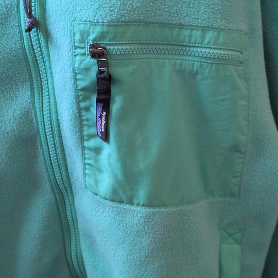 Vintage Patagonia Teal Zip Up Synchilla Fleece - Large