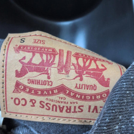 Levi's Light Acid Wash White Paint Splatter Jean Jacket - Small