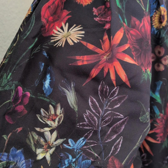Jessakae Elara Black Floral Wrap Dress - 5x