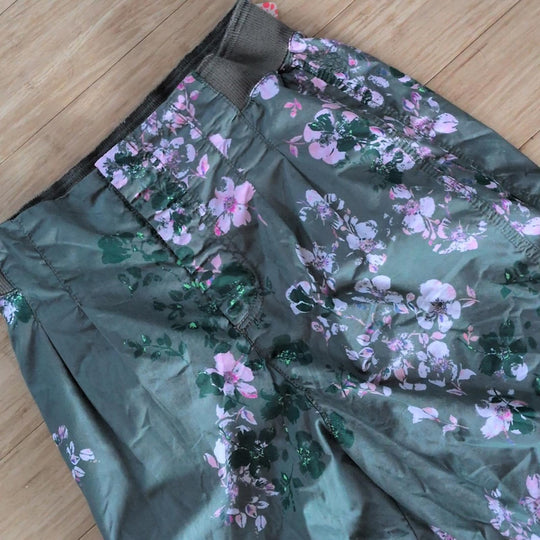 Free People Movement Mesmerize Me Pant In Green Pink Floral - Medium