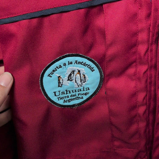 Vintage Antartica, Australia, new Zealand, And Africa Cruise Jacket With Patches - Medium