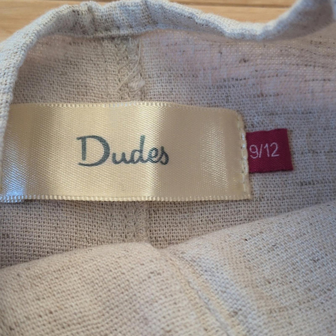 Dudes Linen One Piece Romper - 9-12 Mo