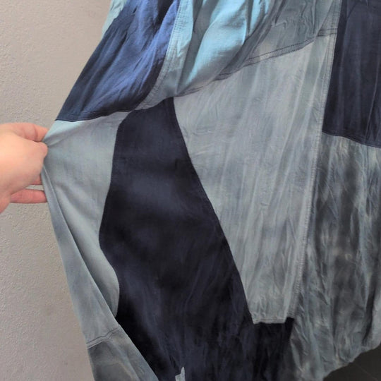 Gap Patchwork Denim Maxi Dress - Medium