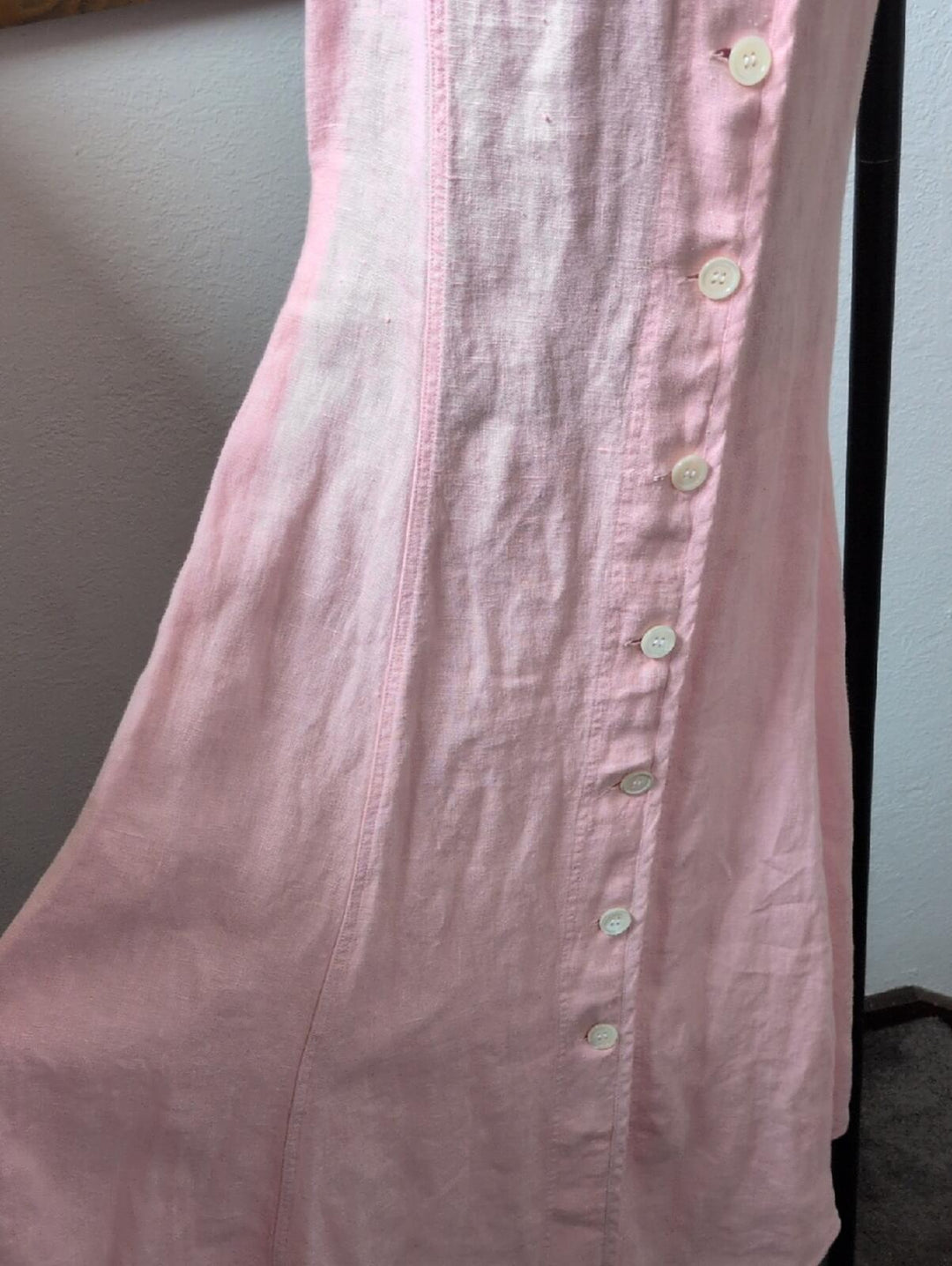Polo Ralph Lauren Light Pink 100% Linen Midi Dress - US 4