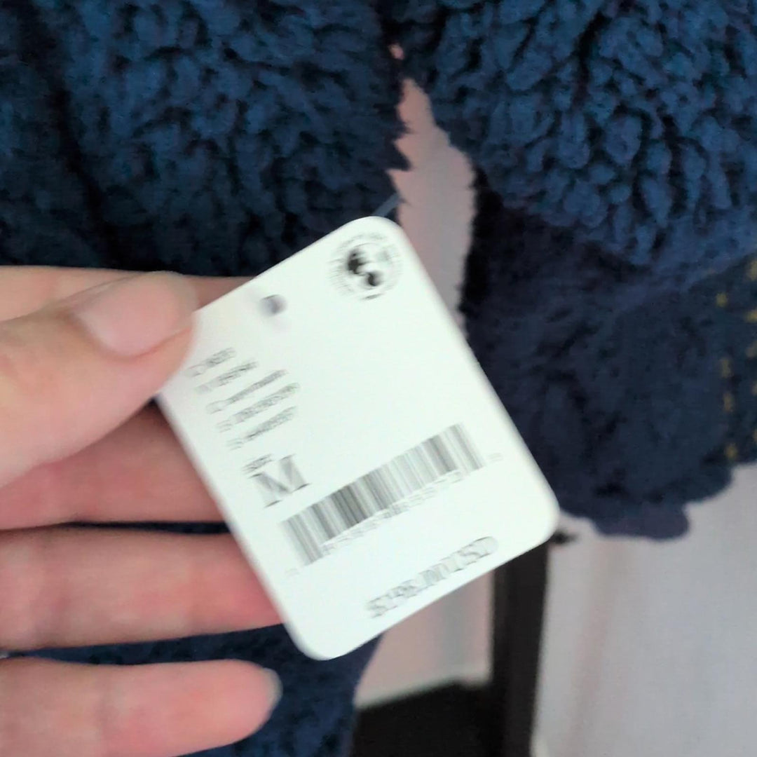 Free People Snowy Peaks Embroidered Fleece Jacket - Medium