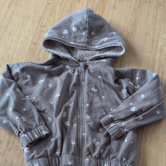 Jessica Simpson Kids Zip Up Floral Hoodie