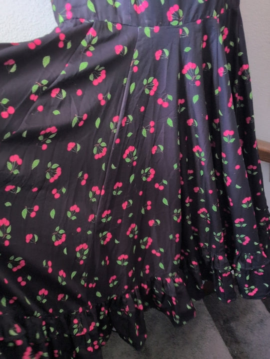 JessaKae Cherry Jam Dress In Black Cherry Size 1X