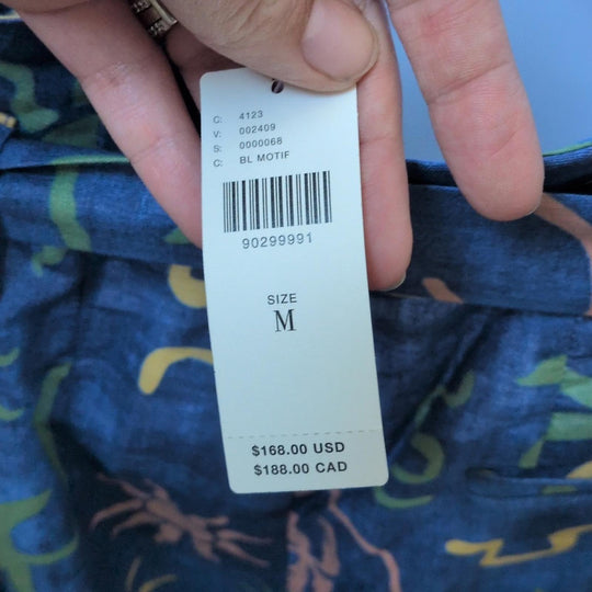 Corey Lynn Calter Linen Tropical Wide Leg Pants - Medium