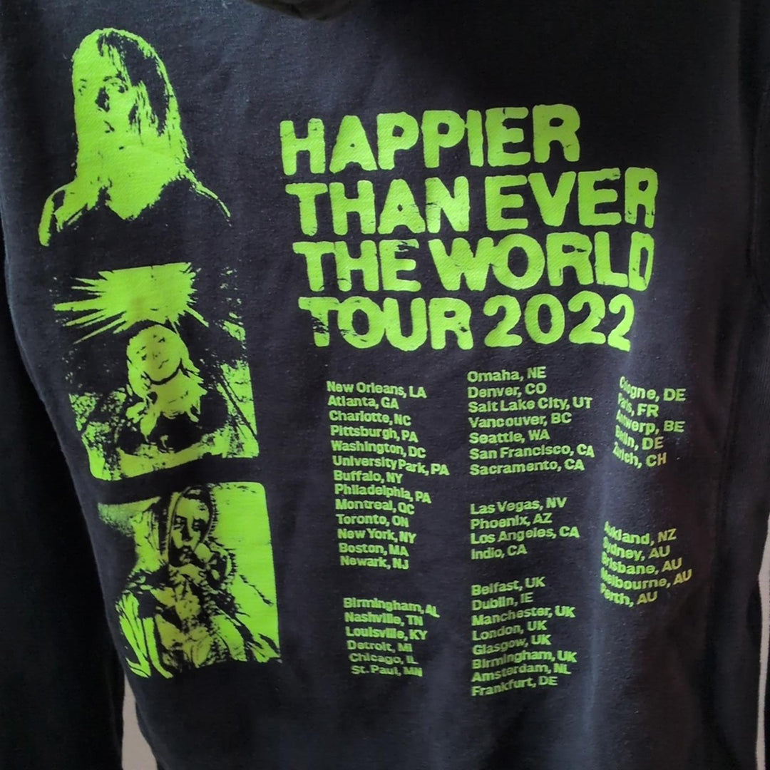 Billie Eilish Happier Than Ever Tour Hoodie - Large