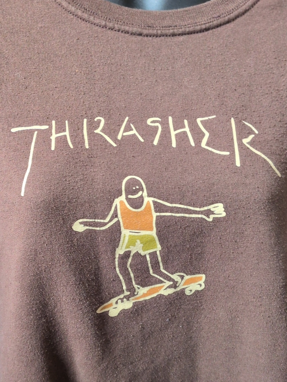 Thrasher Doodle Skateboarder  Crew Sweater Size S